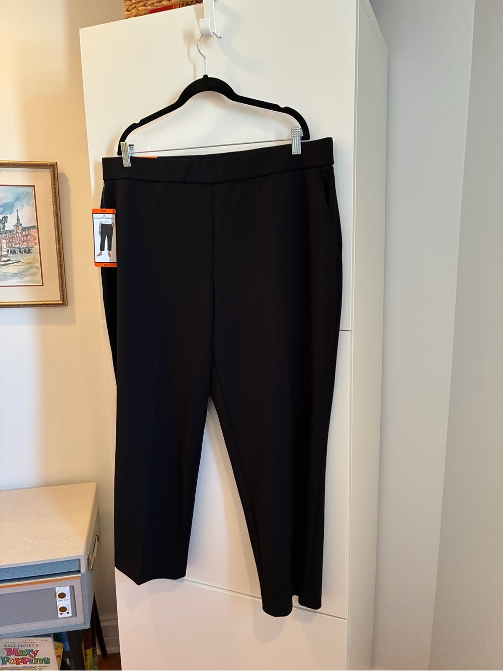 NWT Hilary Radley Black Cropped Pull-On Ankle Pants - XXL